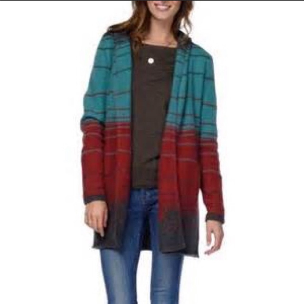 horny toad hooded cardigan sweater